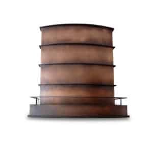 basalt custom vent hood-antique copper
