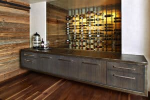 custom countertop for bar in antique steel by raw urth