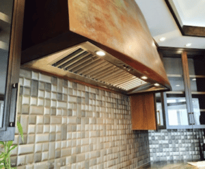 vent hood perfectly fit for this custom range hood
