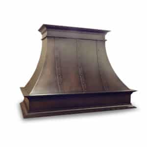 beautiful antique copper range hood-handcrafted metal vent hood-colorado metal art