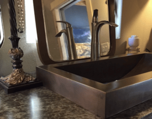 custom bronze sink-oil rubbed bronze sink-raw metal sink