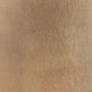 A close-up of the Burnished Bronze finish reveals a brushed metallic surface with a warm, golden-brown color and distinct horizontal texture lines.