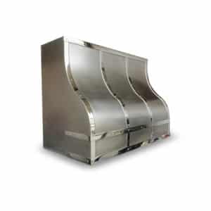 bellvue rangehood in stainless steel-polished stainless patina