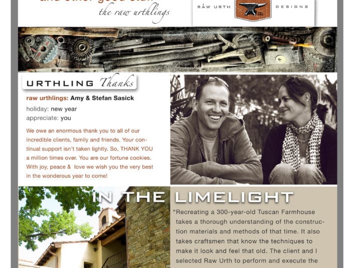 Fresh from the Studio, check out our Urthling news for the holidays!