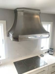 clean classic stainless metal range hood hood for the contemporary kitchen