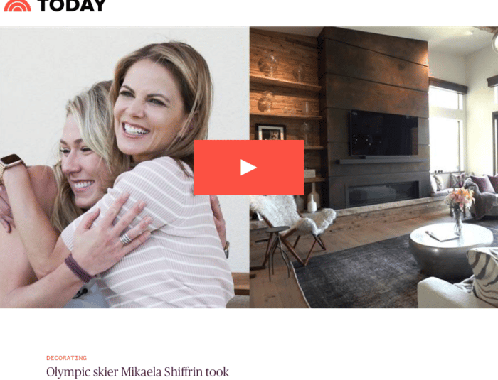 Raw Urth Fireplace Surround in Rustic Metal Patina featured on the Today Show