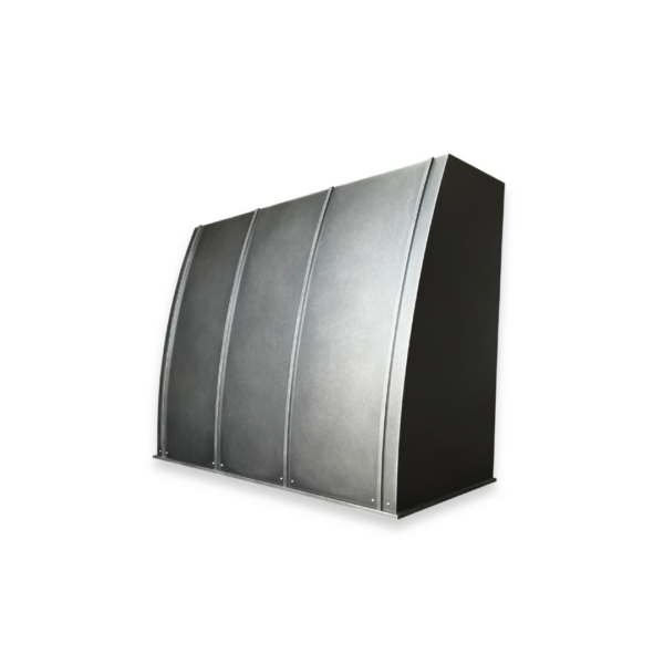 The EVG Snowmass Classic FLOAT is a large, metallic, rectangular unit featuring a curved front panel with vertical ridges, showcased against a black background.