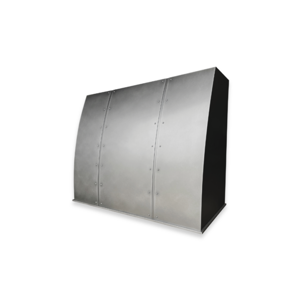 The EVG Snowmass Tailored FLOAT is a large, metallic, rectangular object featuring a curved front surface and visible bolts along its seams, displayed against a black background.