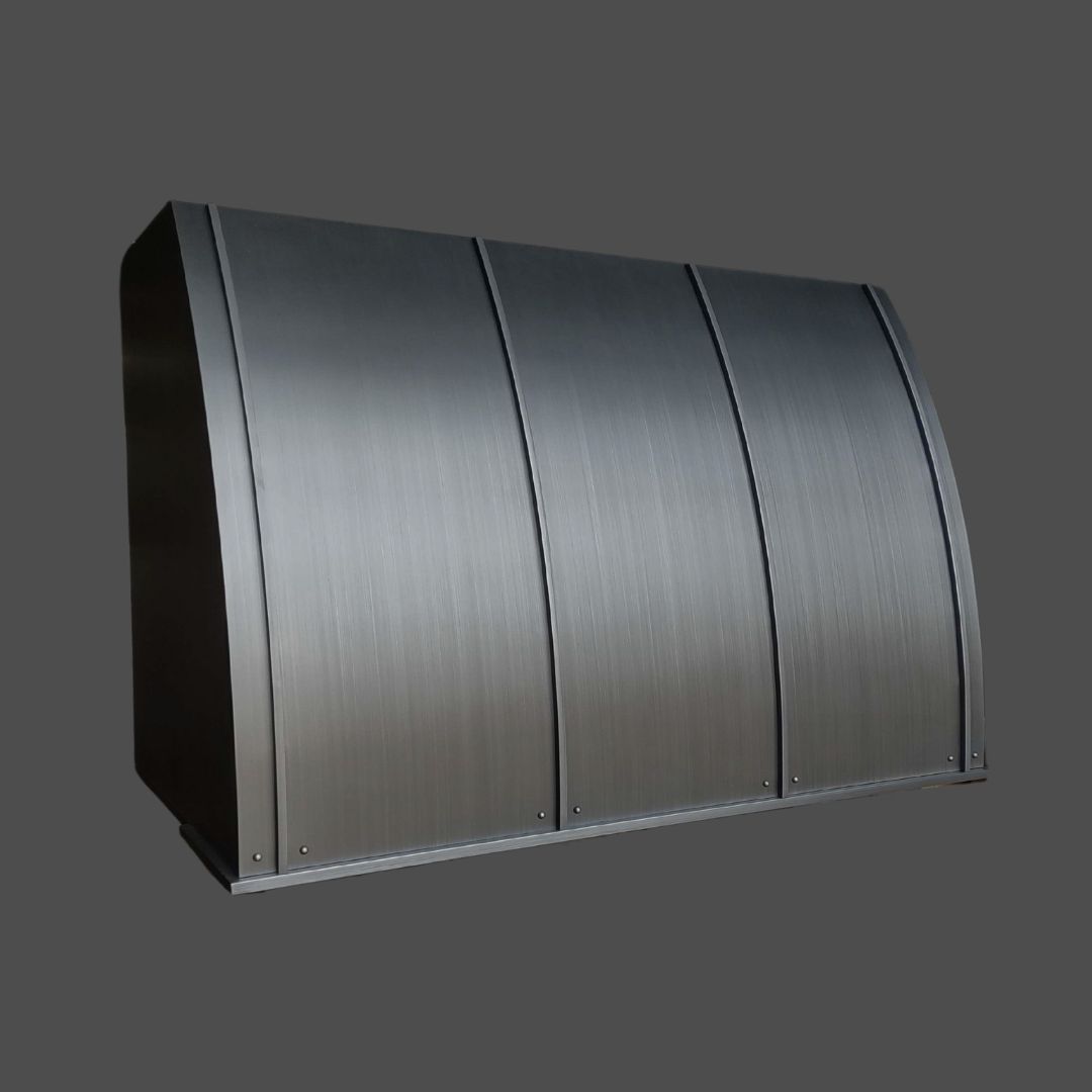 Brushed 3 Brushed 3 is a large, curved metallic storage unit with four vertical panels and a smooth, brushed finish. It features a modern industrial design and is displayed against a plain dark background.