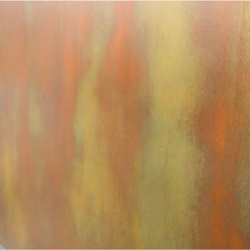 Penny Iron 6936 A close-up of Penny Iron 6936 shows a rusty metal surface with orange, yellow, and brown tones blending together in an abstract pattern.