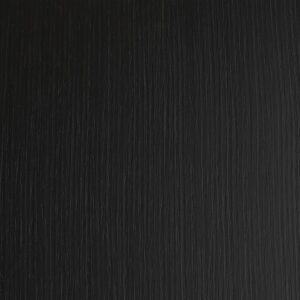 Close-up of 62316-Black-Oak-Groove-regular: a dark black textured surface featuring vertical subtle ridges and grooves for a slightly rough, matte appearance.